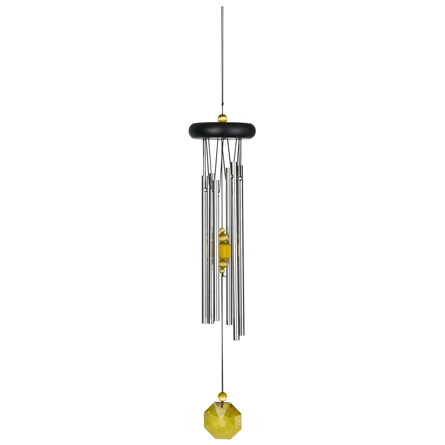  Woodstock Chimes Signature Collection Silver Aluminum/Wood 17 In. Wind Chime