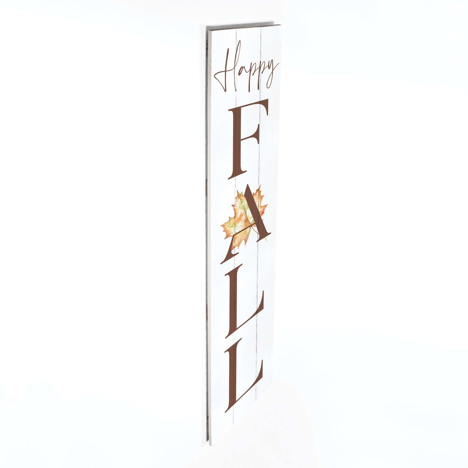  P. Graham Dunn Multicolored Wood 47 In. H Happy Fall Porch Sign