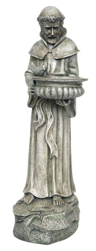  Living Accents Gray Polyresin 26 In. H Saint Francis Statue