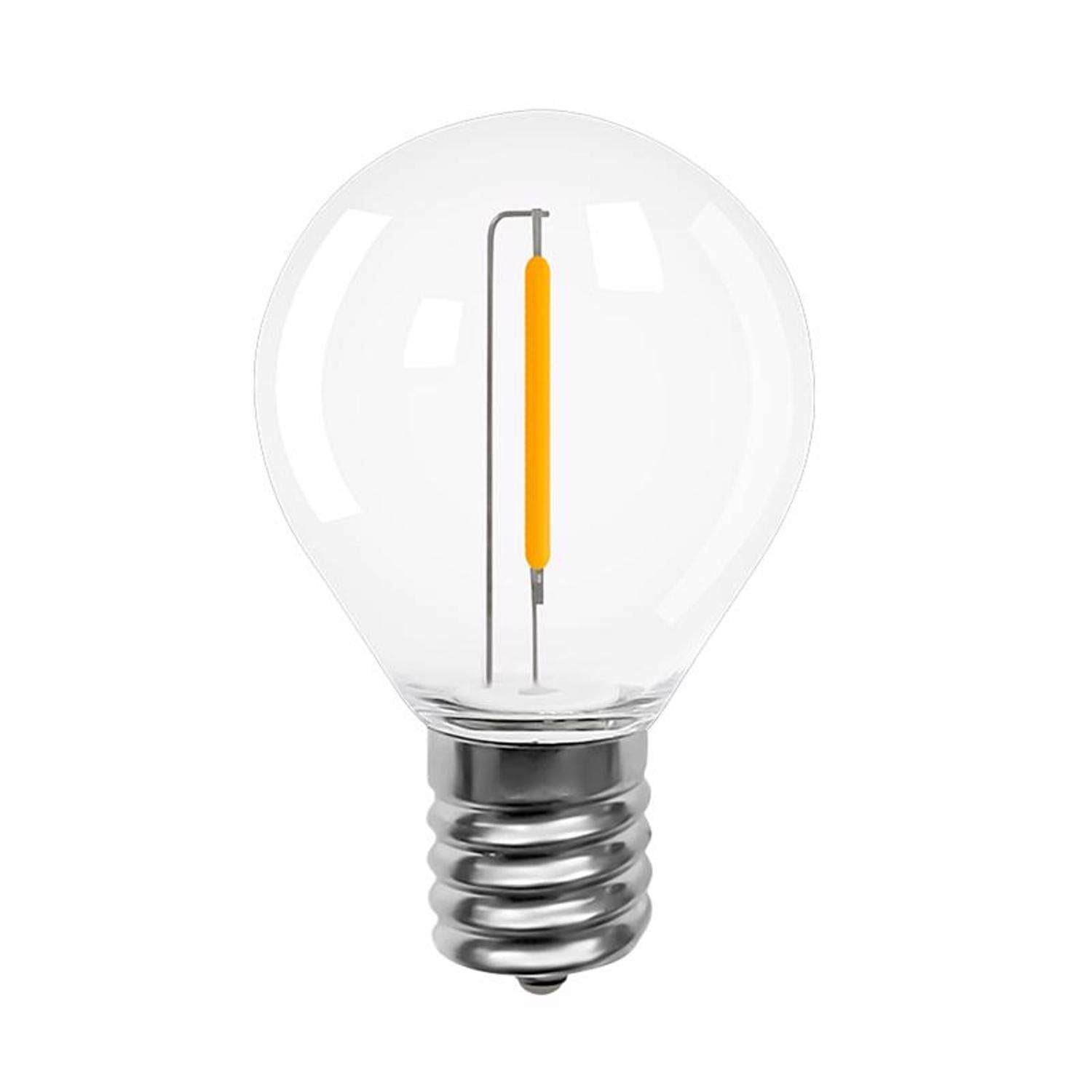  Belle Luci Holiday Bright Lights G40 Single Filament LED Replacement Bulb Warm White 2 In. 25 Lights