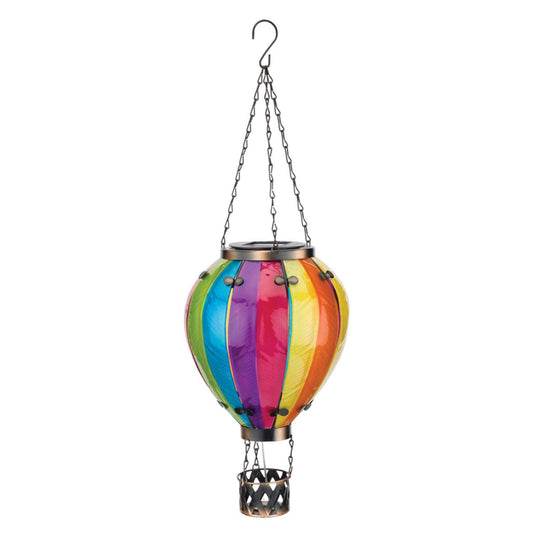  Regal Art & Gift Multicolored Glass/Metal 23.5 In. H Balloon Rainbow Lantern
