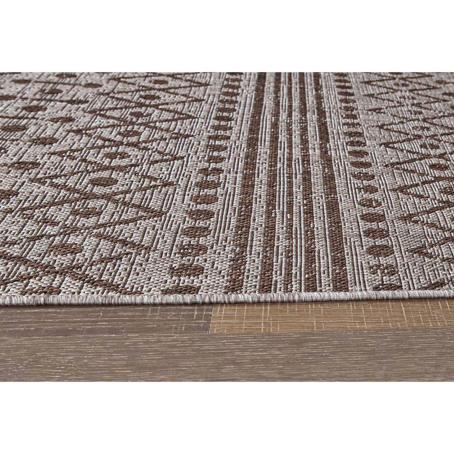  Signature Design By Ashley Dubot 122 In. L Multicolored Geometric Polypropylene Rug