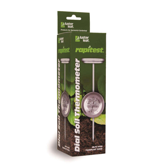  Luster Leaf Rapitest Soil Thermometer Stainless Steel Silver