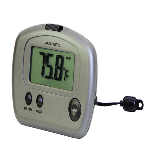  AcuRite Digital Thermometer Plastic Bronze