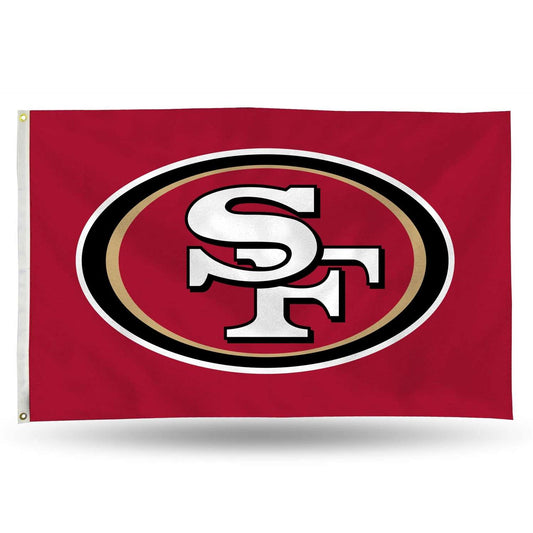  Rico San Francisco 49ers Flag 0.125 In. H X 3 Ft. W X 5 Ft. L