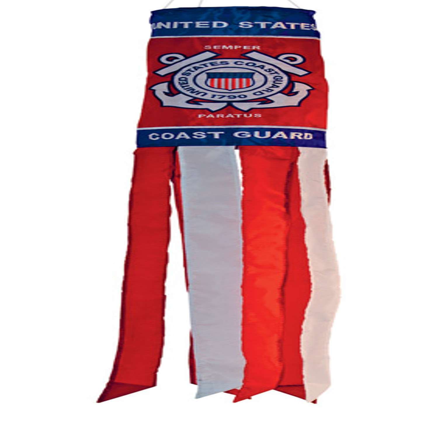  In The Breeze US Coast Guard Windsock 40 In. H X 6 In. W
