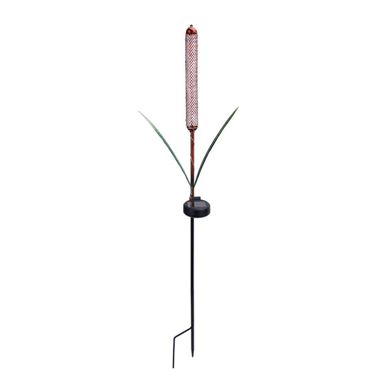  Smart Solar 4.72 In. Solar Power Metal Cattail Garden Light Multicolored