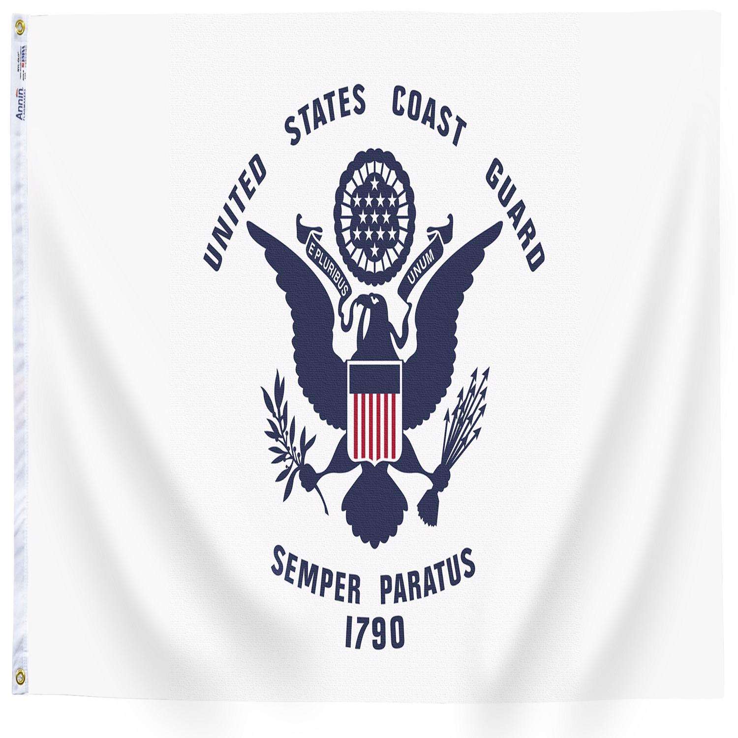  Annin Flagmakers US Coast Guard Military Flag 36 In. H X 5 Ft. L