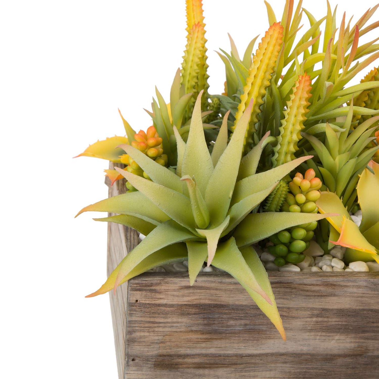  Glitzhome Black/Off-White Wood 6.25 In. H Wooden Pots
