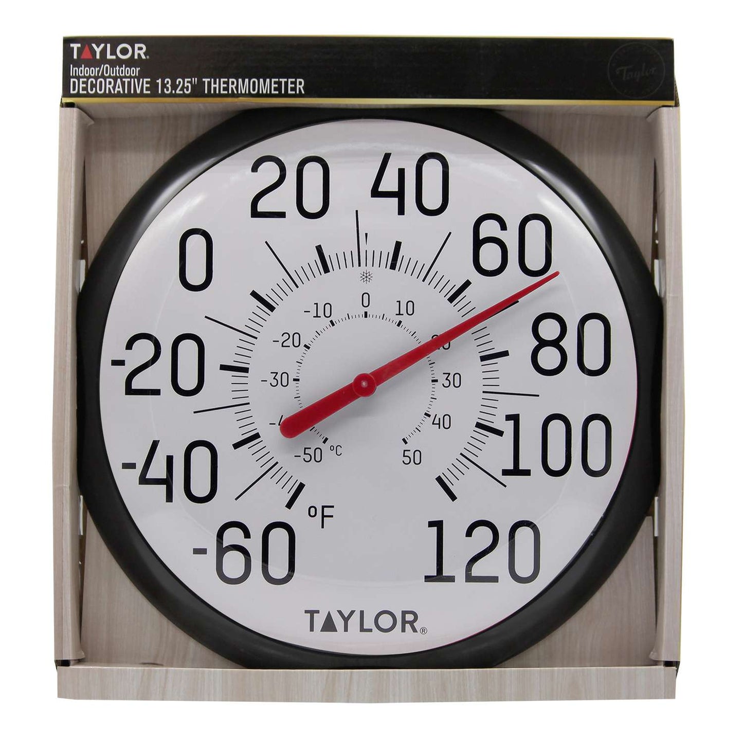  Taylor Decorative Dial Thermometer Plastic White 13.25 In.