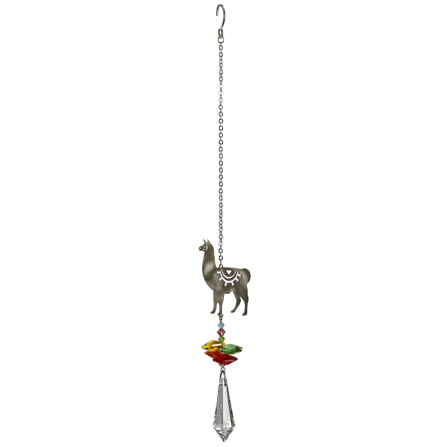  Woodstock Chimes Multi-color Crystal 4.5 In. Llama Wind Chime
