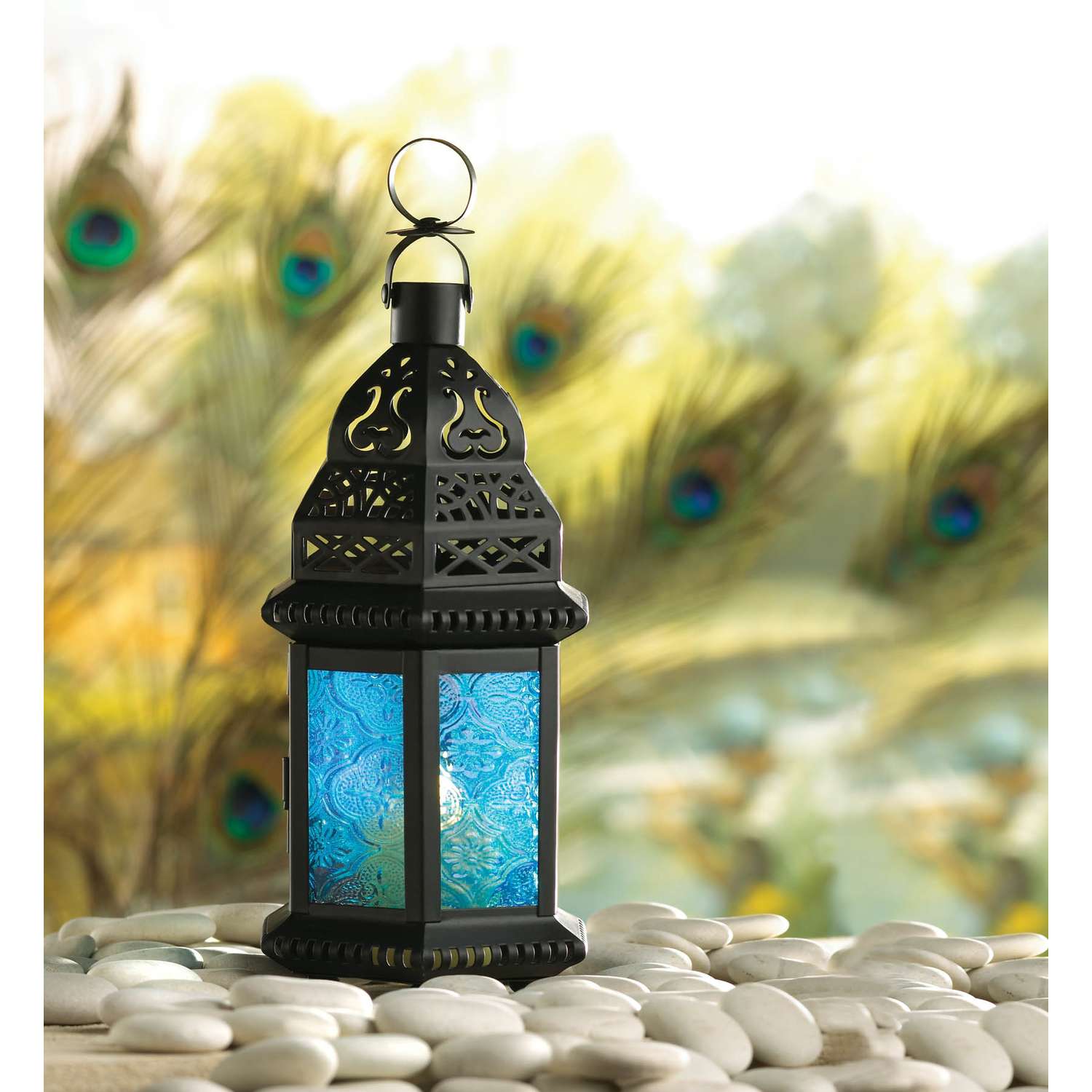  Gallery Of Light Glass/Metal Lantern Black