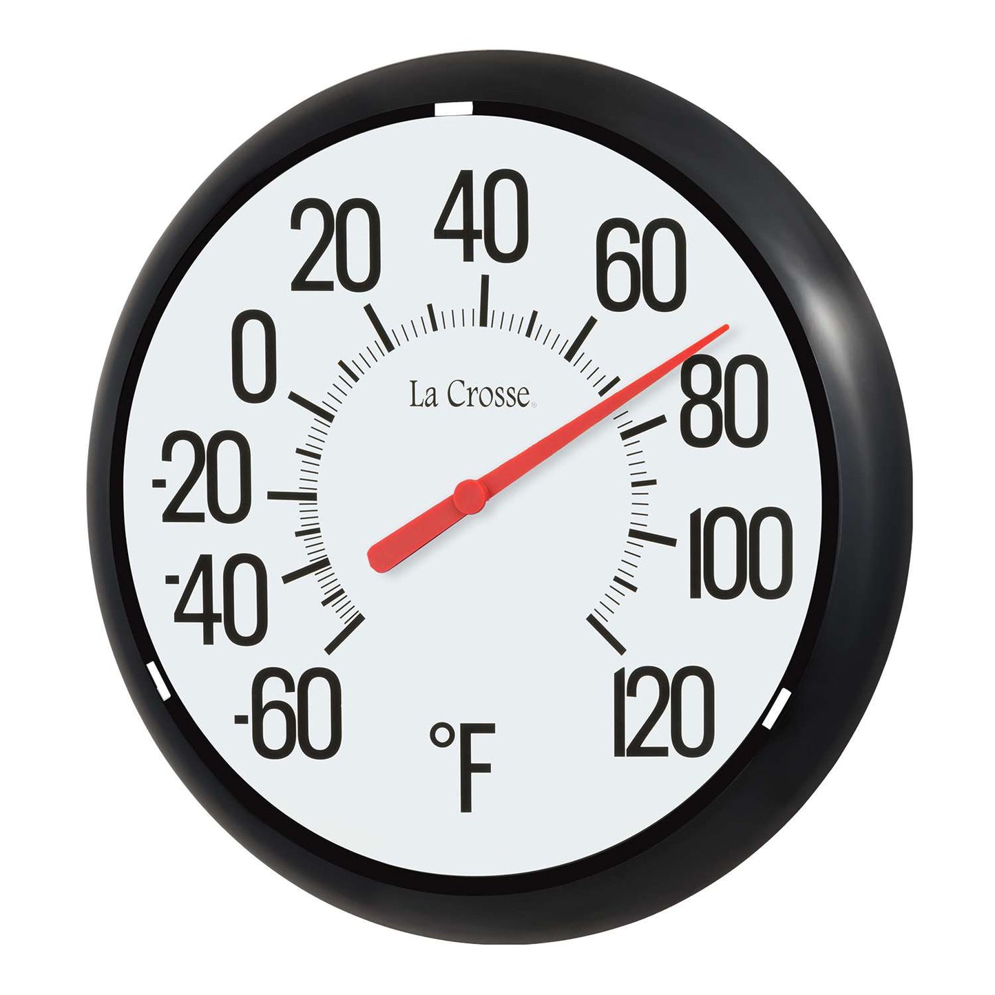  La Crosse Technology Dial Thermometer Plastic White 11.38 In.