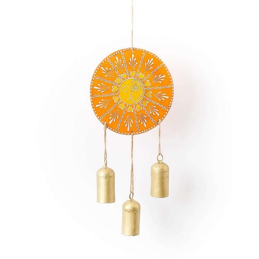  Matr Boomie Henna Treasure Multi-color Metal 5 In. Sun Bell Chimes