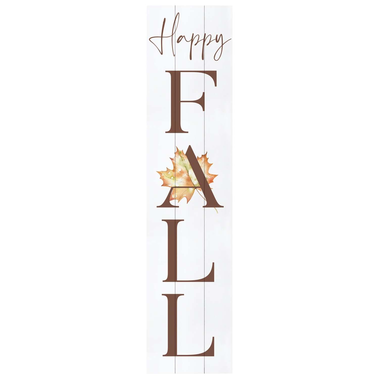  P. Graham Dunn Multicolored Wood 47 In. H Happy Fall Porch Sign