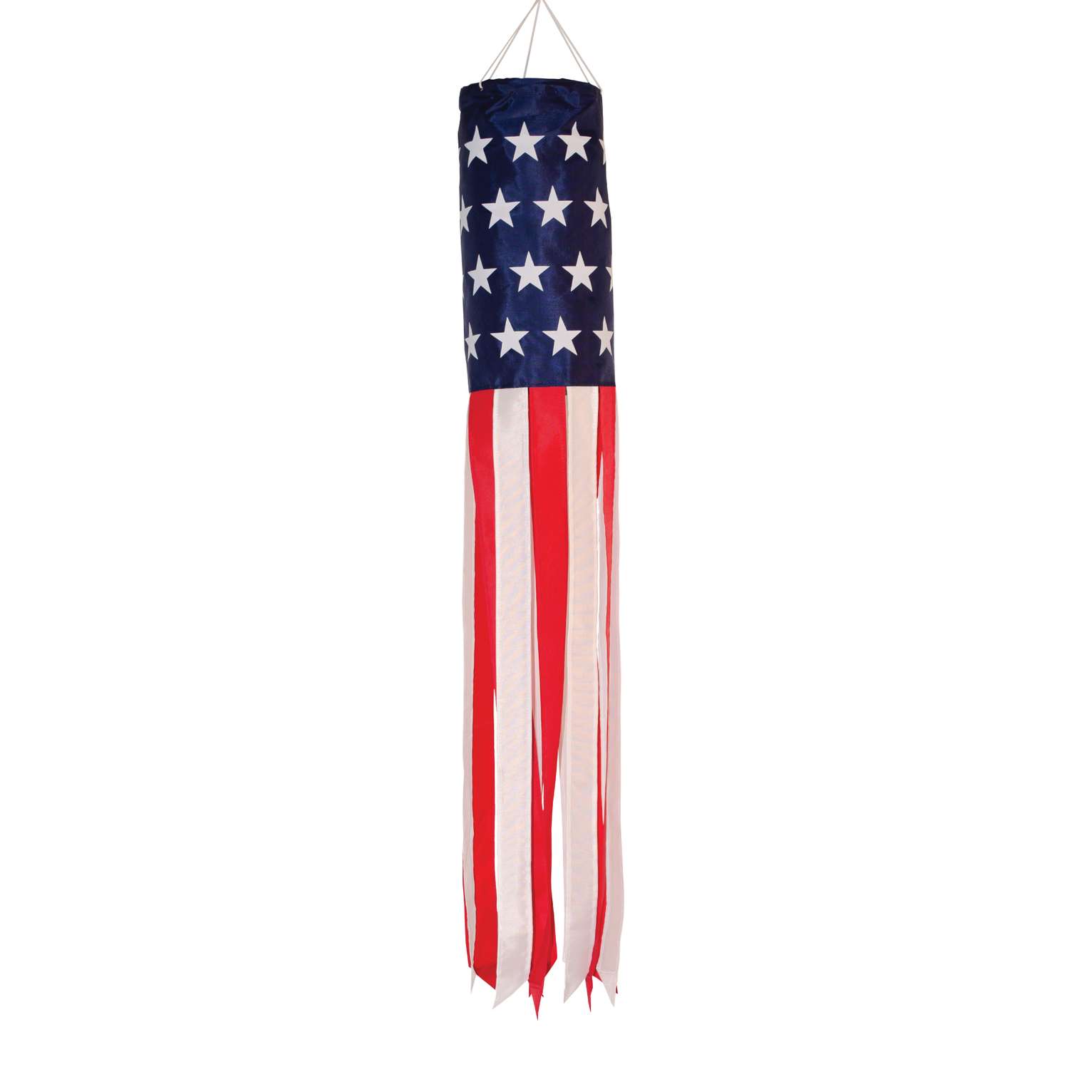  In The Breeze U.S. Stars And Stripes Printed Windsock 40 In. H X 6 In. W