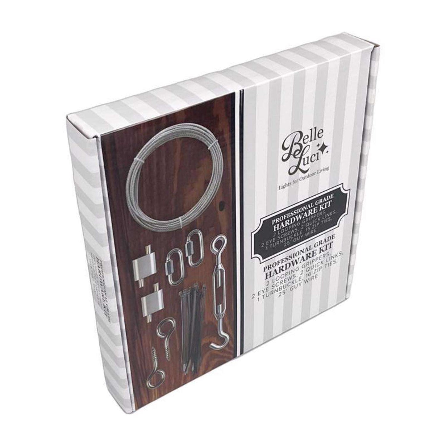  Belle Luci Holiday Bright Lights Patio Hardware String Light Hanging Kit 0 In. 0 Lights