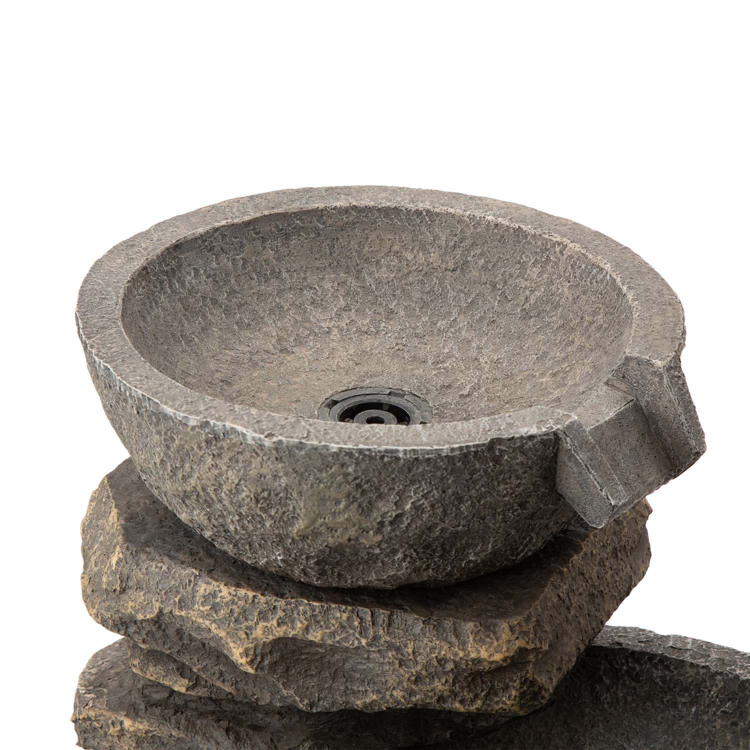  Glitzhome Polyresin Gray 32.28 In. H Fountain