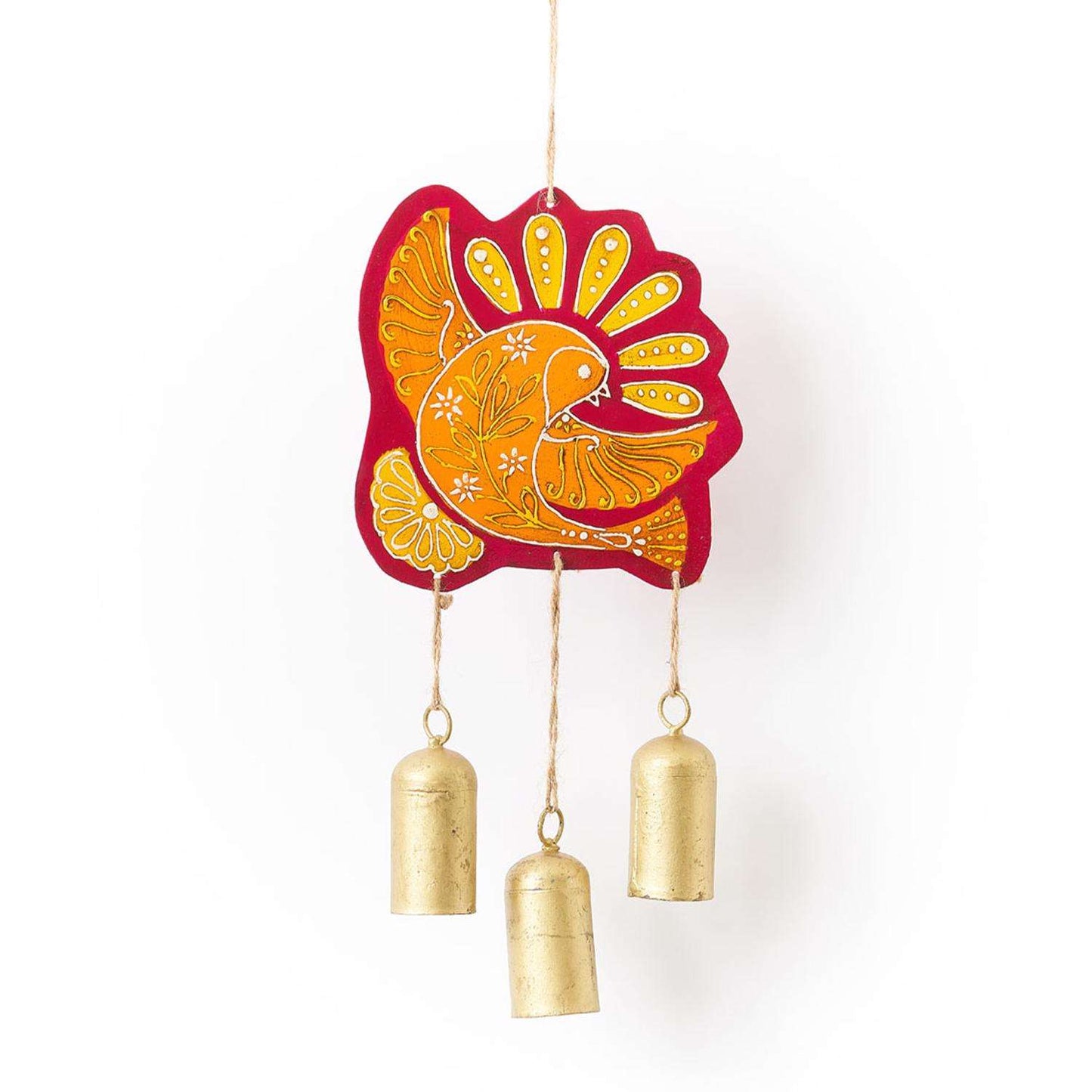  Matr Boomie Henna Treasure Multi-color Iron 5 In. Dove Bell Chimes