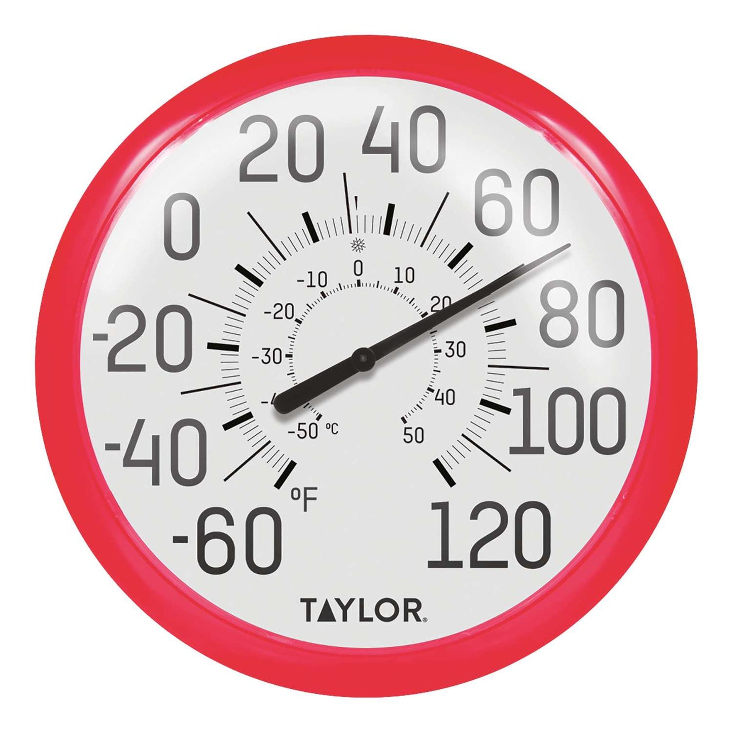  Taylor Dial Thermometer Plastic Red 13.25 In.