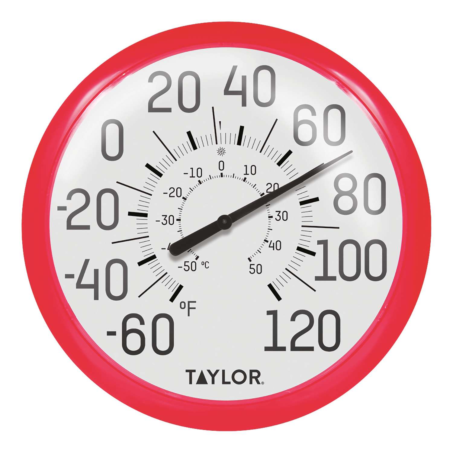  Taylor Dial Thermometer Plastic Red 13.25 In.