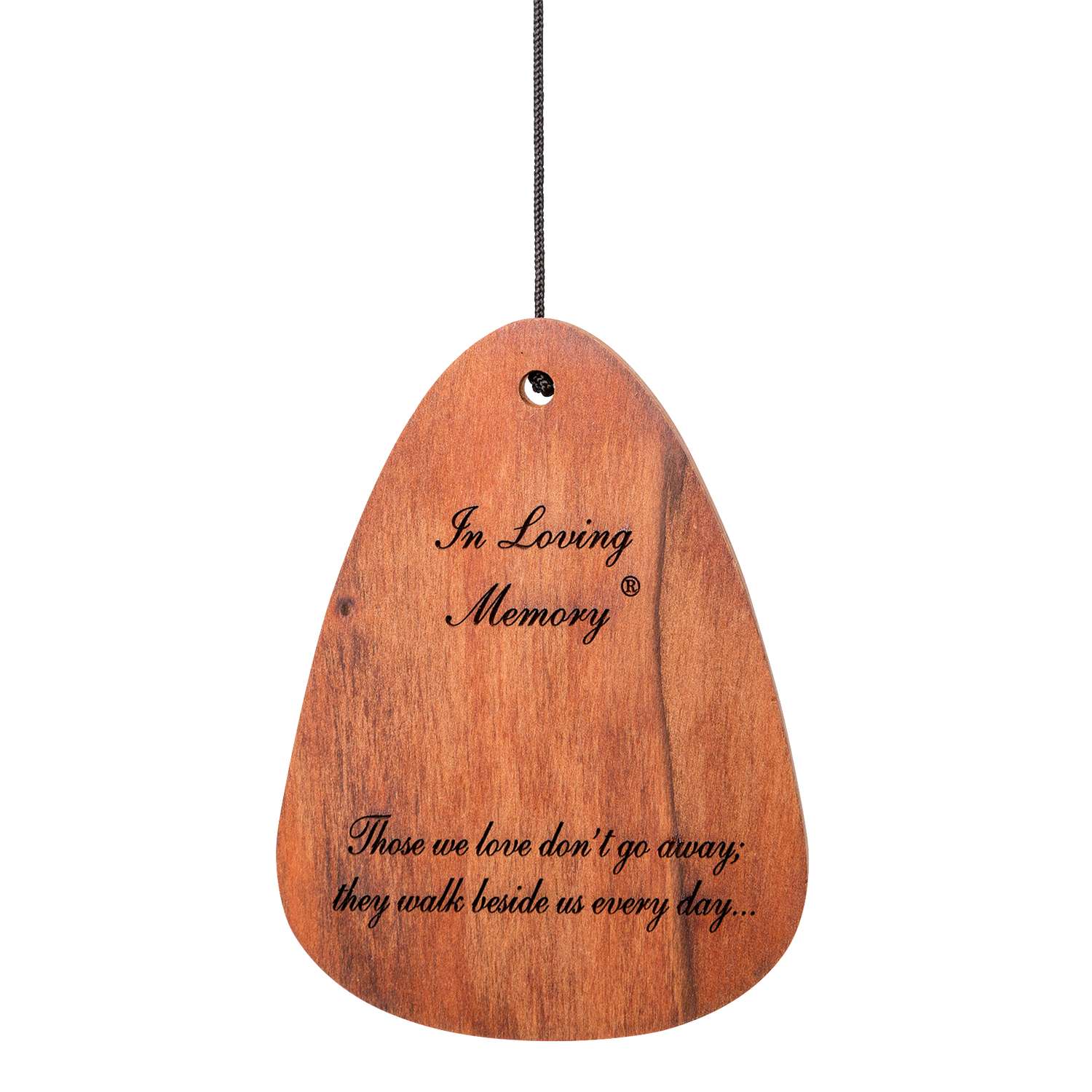  Wind River In Loving Memory Silver Aluminum/Wood 30 In. Wind Chime