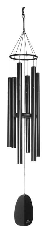  Woodstock Chimes Signature Collection Black/Silver Aluminum 44 In. Wind Chime