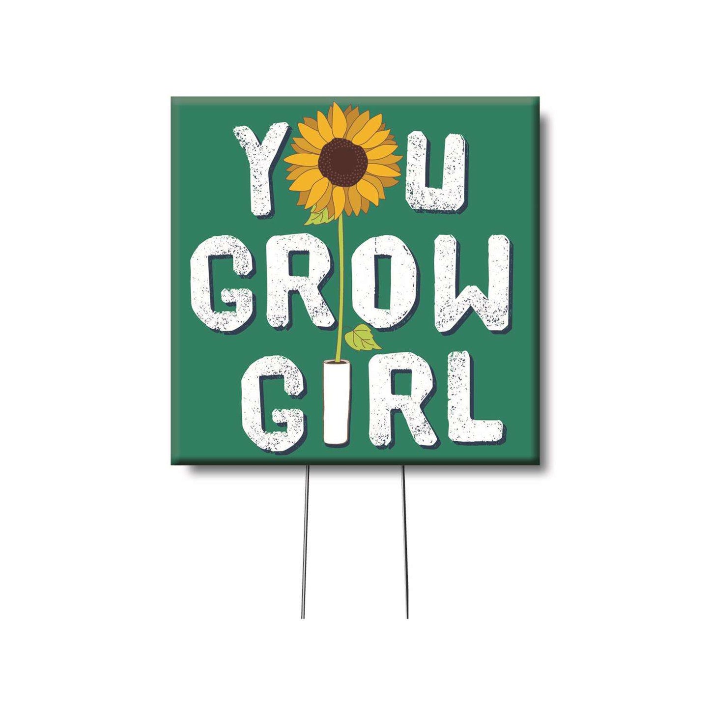  My Word! Multicolored Wood 4 In. H You Grow Girl Plant Pokes