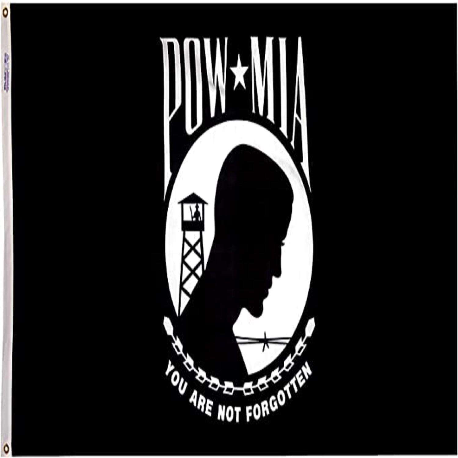  Annin Flagmakers Pow Mia Flag 36 In. H X 5 Ft. L