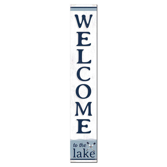  My Word! Multicolored Wood 46.5 In. H Welcome To The Lake Porch Sign
