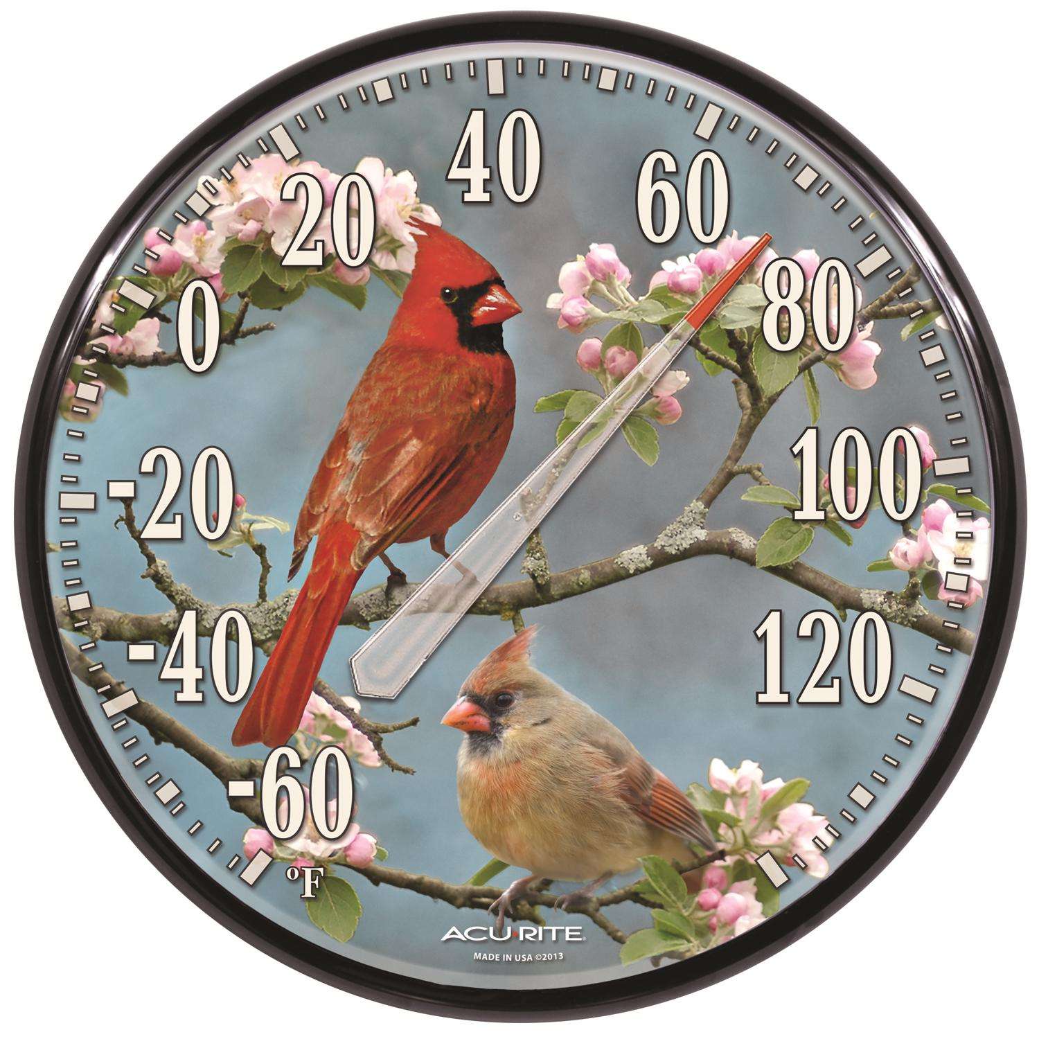  AcuRite Classic/Coastal Thermometer Plastic Multicolored 12.5 In.