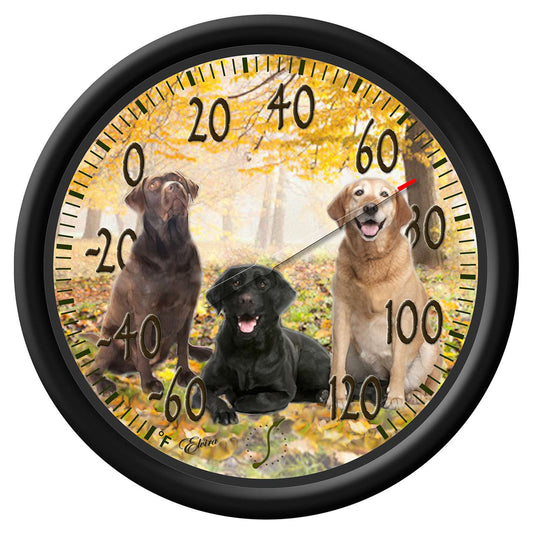  Taylor Dogs Design Dial Thermometer Plastic Multicolored 13.25 In.
