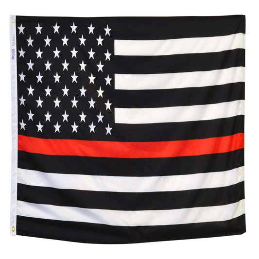  Annin Thin Red Line Flag 3 Ft. W X 5 Ft. L