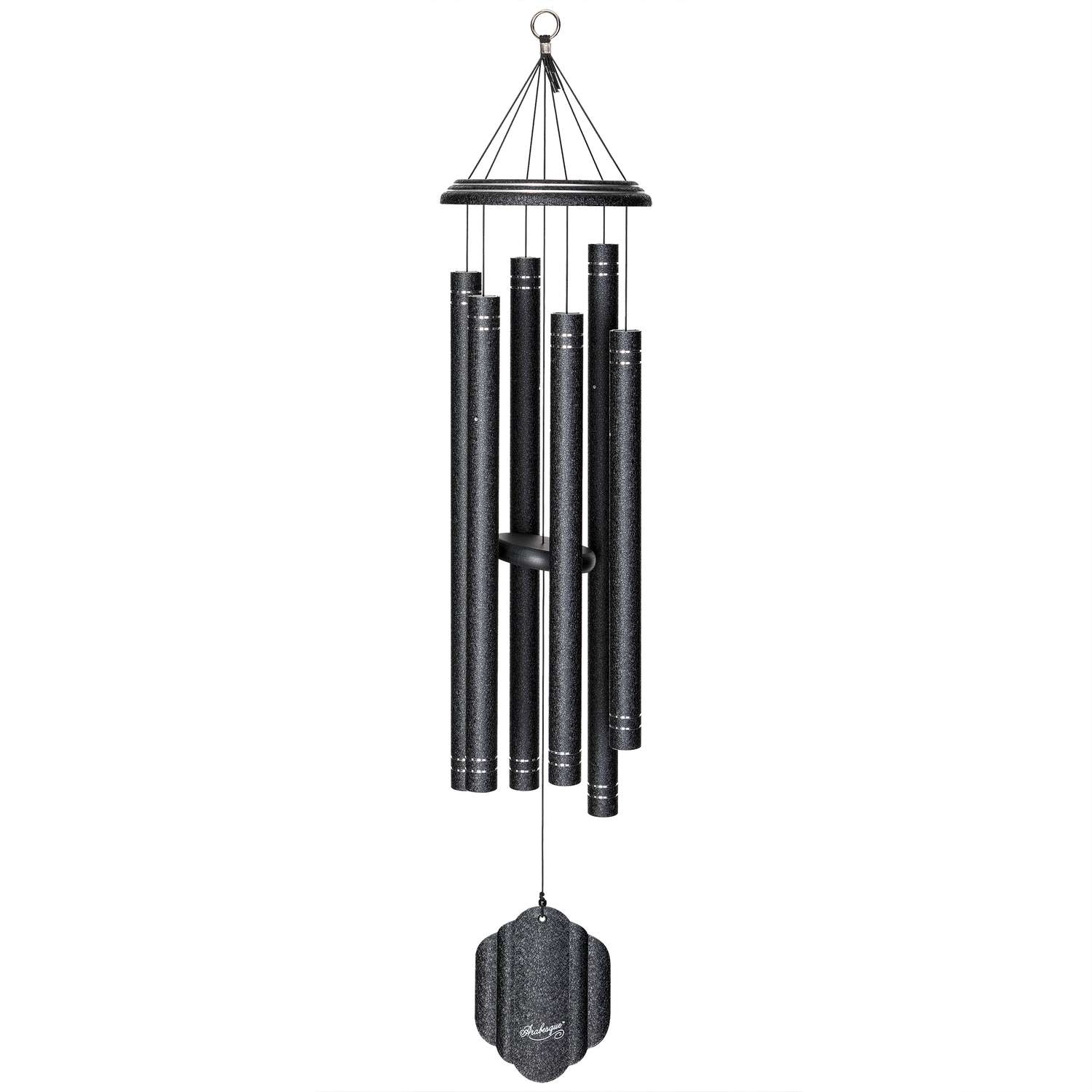  Wind River Arabesque Onyx Aluminum 44 In. Wind Chime