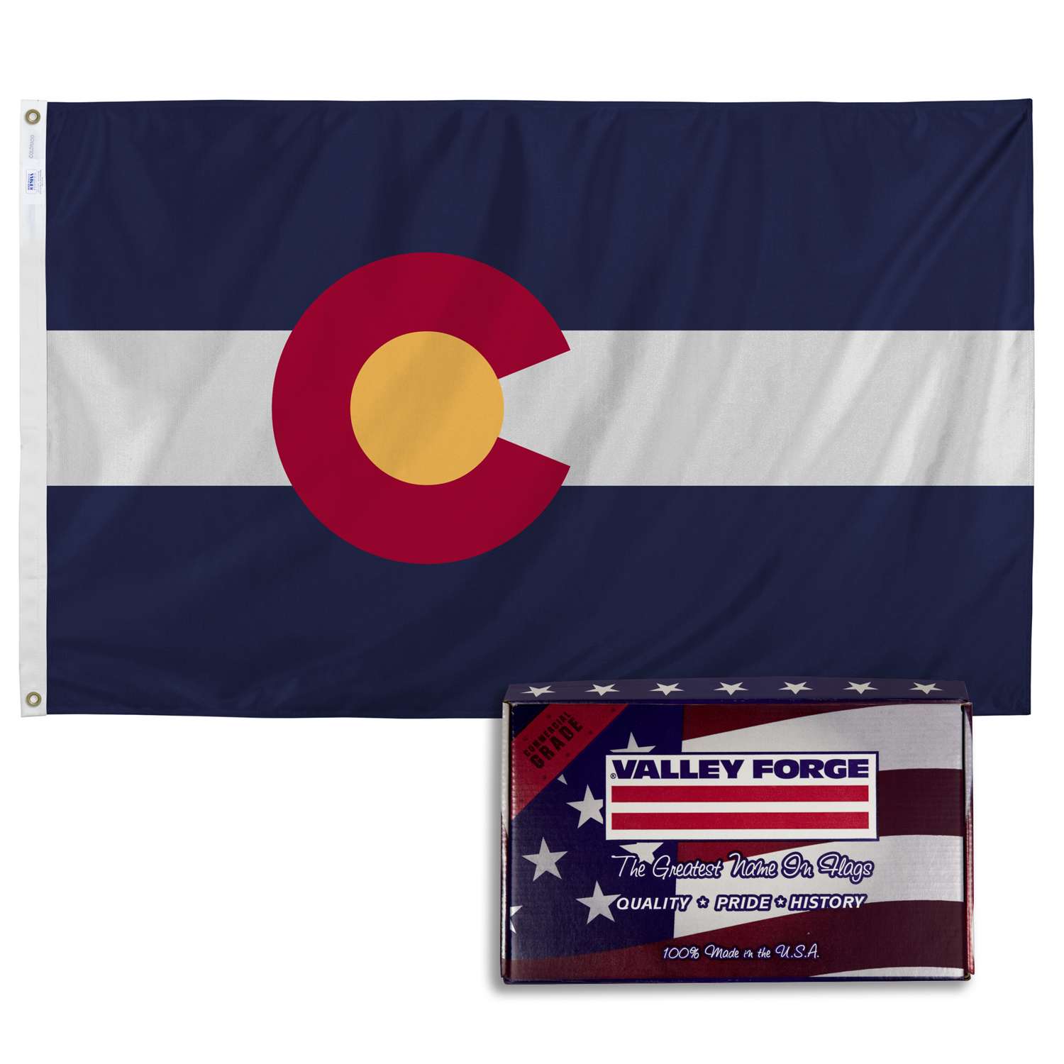  Valley Forge Colorado State Flag 36 In. H X 60 In. W