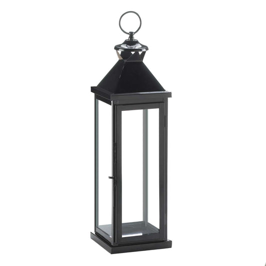  Zingz & Thingz 20.5 In. Iron Lantern Black