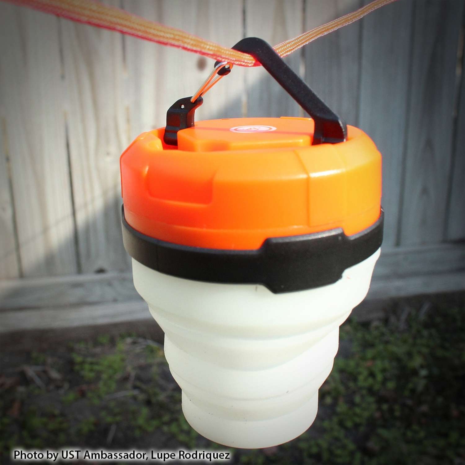  UST Brands Plastic Solar Lantern Orange