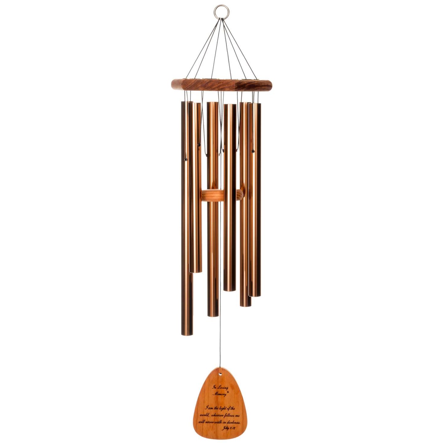  Wind River In Loving Memory Bronze Aluminum/Wood 35 In. Wind Chime