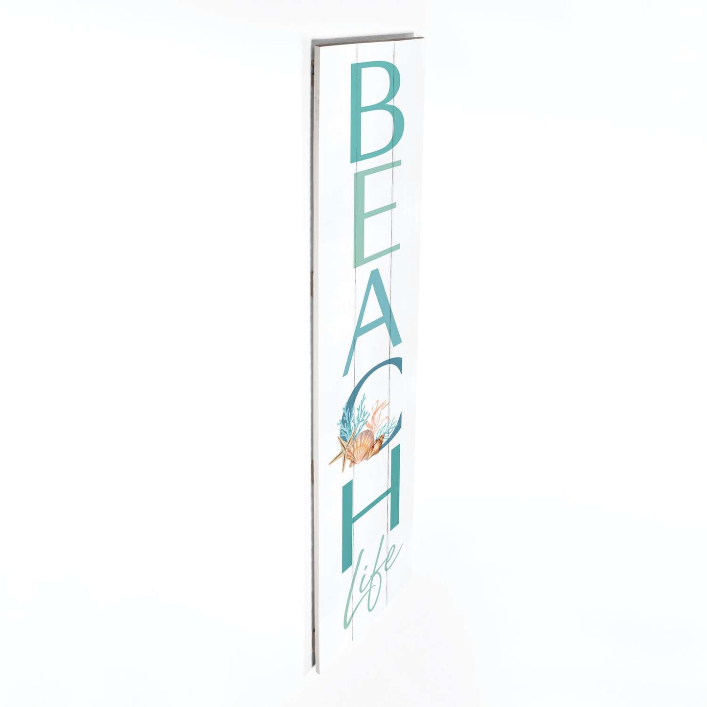  P. Graham Dunn Multicolored Wood 47 In. H Beach Life Porch Sign