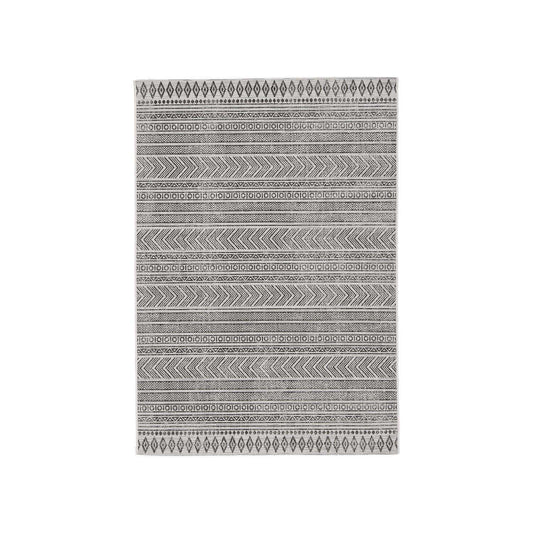  Signature Design By Ashley Brinoy Black/White Geometric Polypropylene Rug