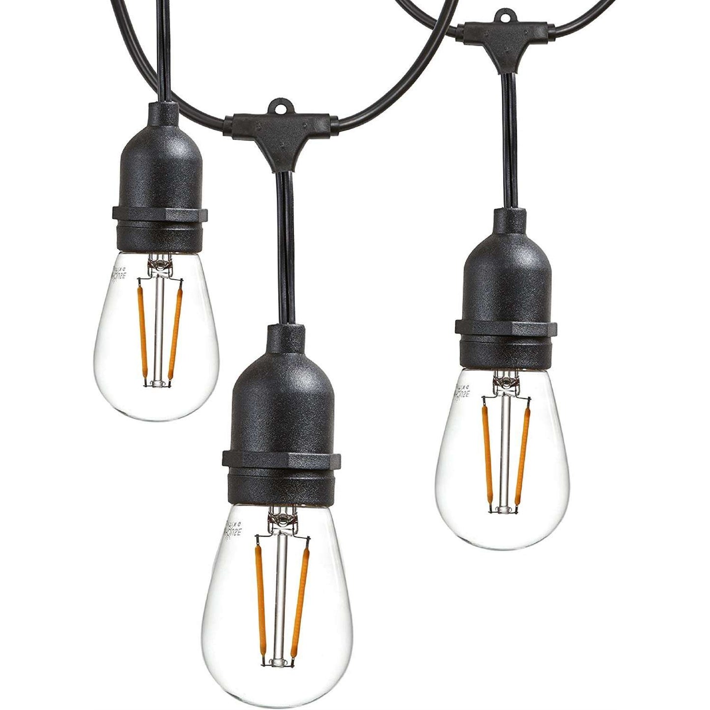  Newhouse Lighting LED Cottage,Farmhouse,Industrial LED Light String Clear 48 Ft. 16 Lights