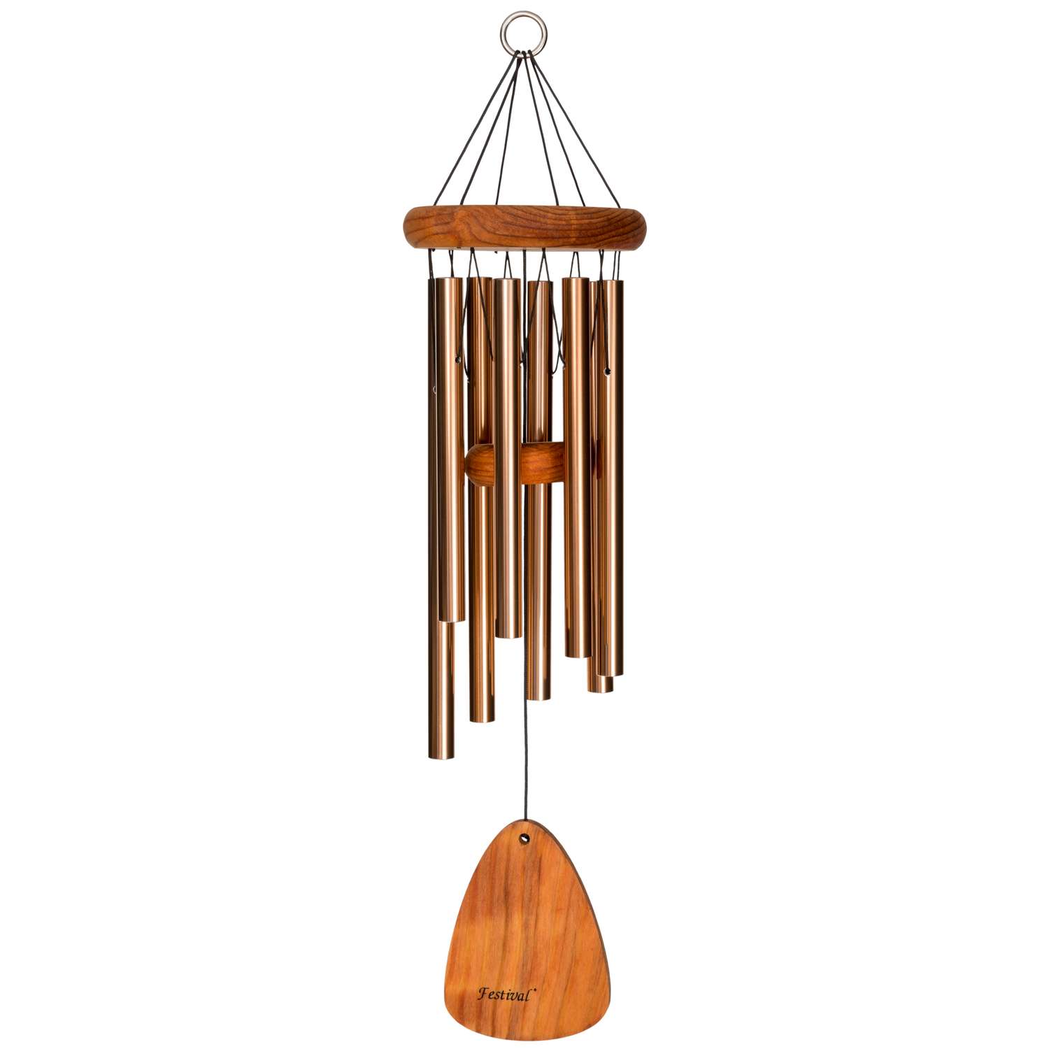  Festival Bronze Aluminum/Wood 24 In. Wind Chime
