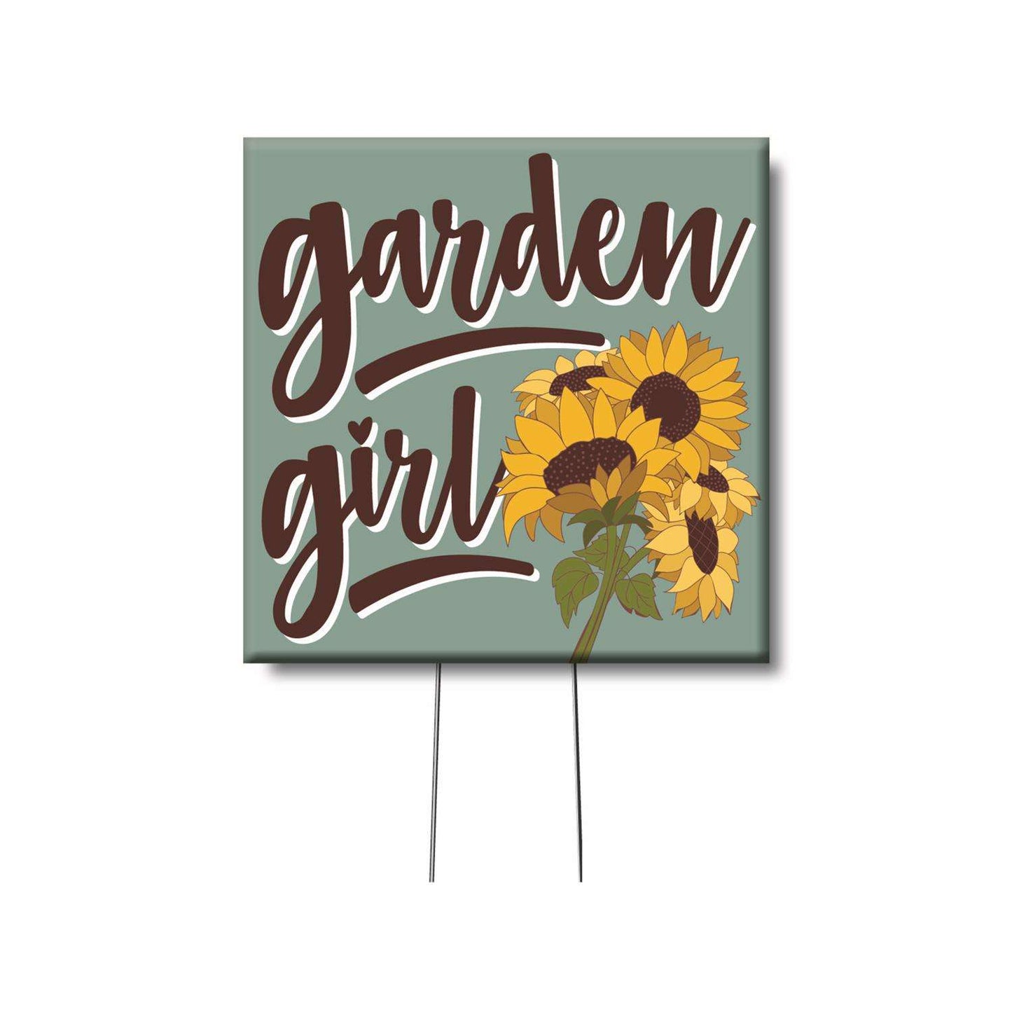  My Word! Multicolored Wood 4 In. H Garden Girl Plant Pokes