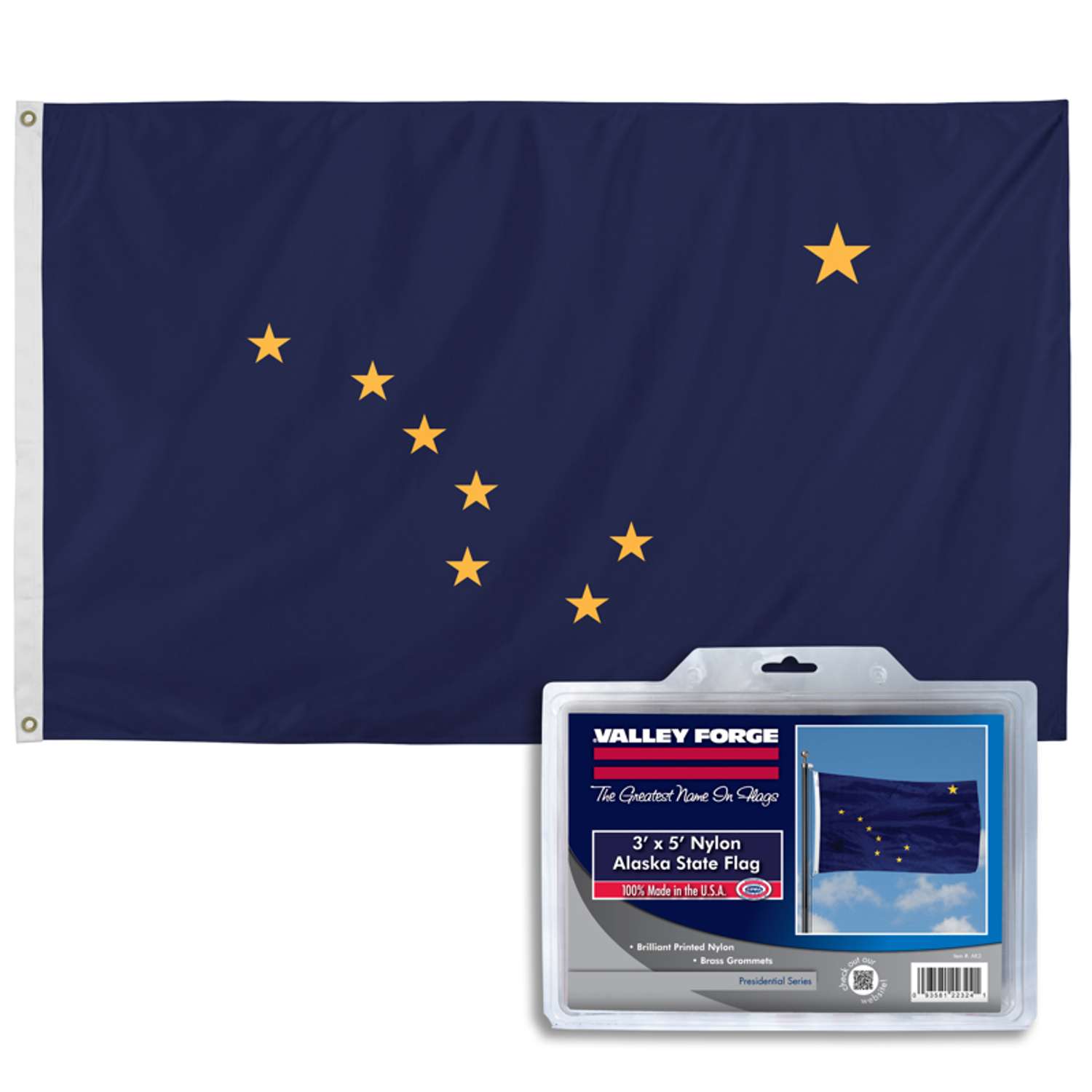  Valley Forge Alaska State State Flag