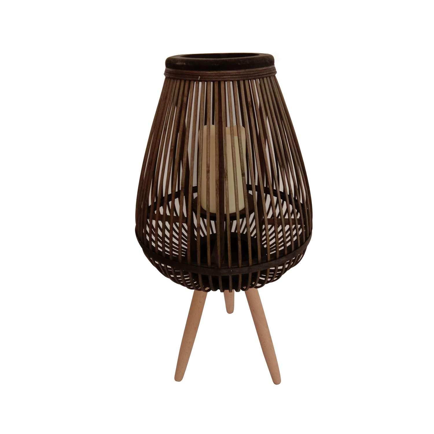  Infinity 24 In. Bamboo Lantern Brown