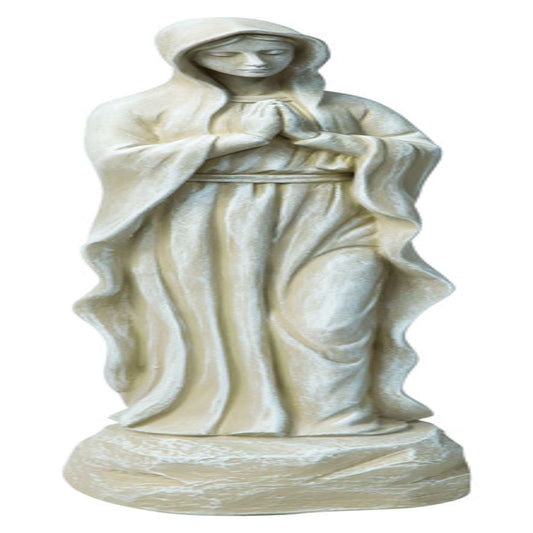  Infinity Polyresin White 26 In. Madonna Statue