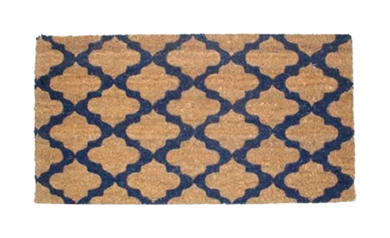  J & M Home Fashions 2.5 Ft. W X 1.5 Ft. L Multi-color Coir Door Mat