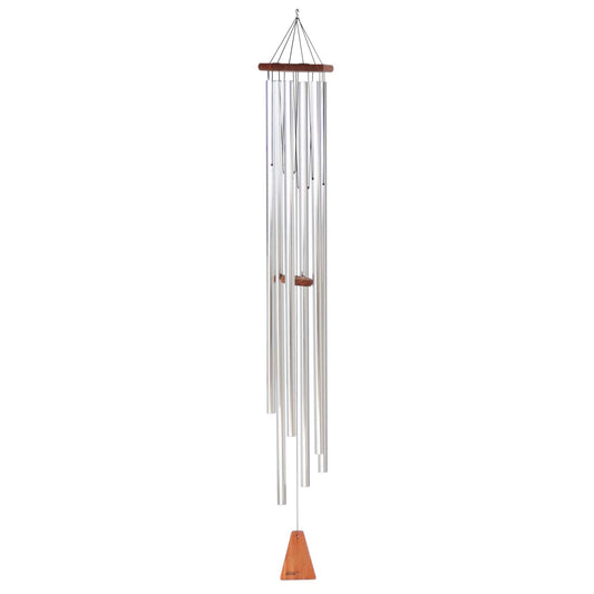  Arias Silver Aluminum/Wood 58 In. Wind Chime