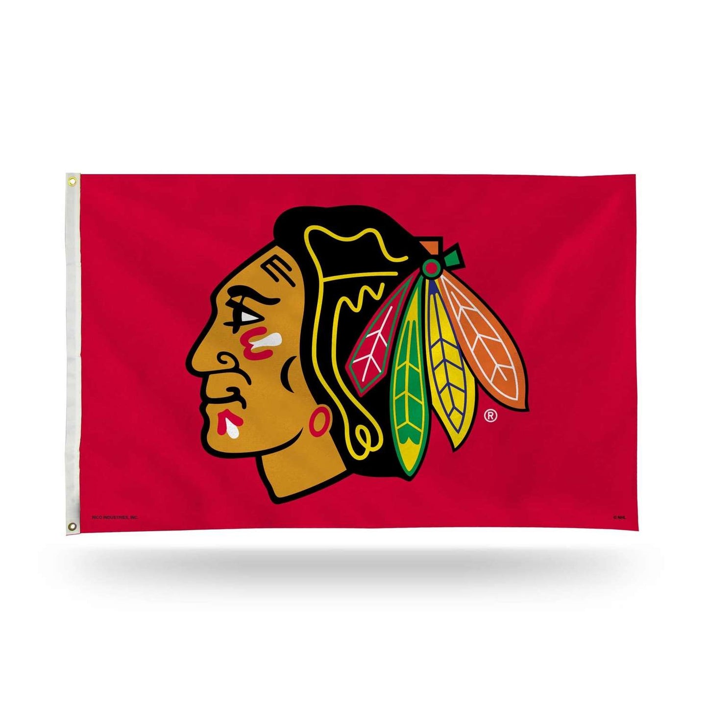  Rico Blackhawks Flag 0.125 In. H X 3 Ft. W X 5 Ft. L