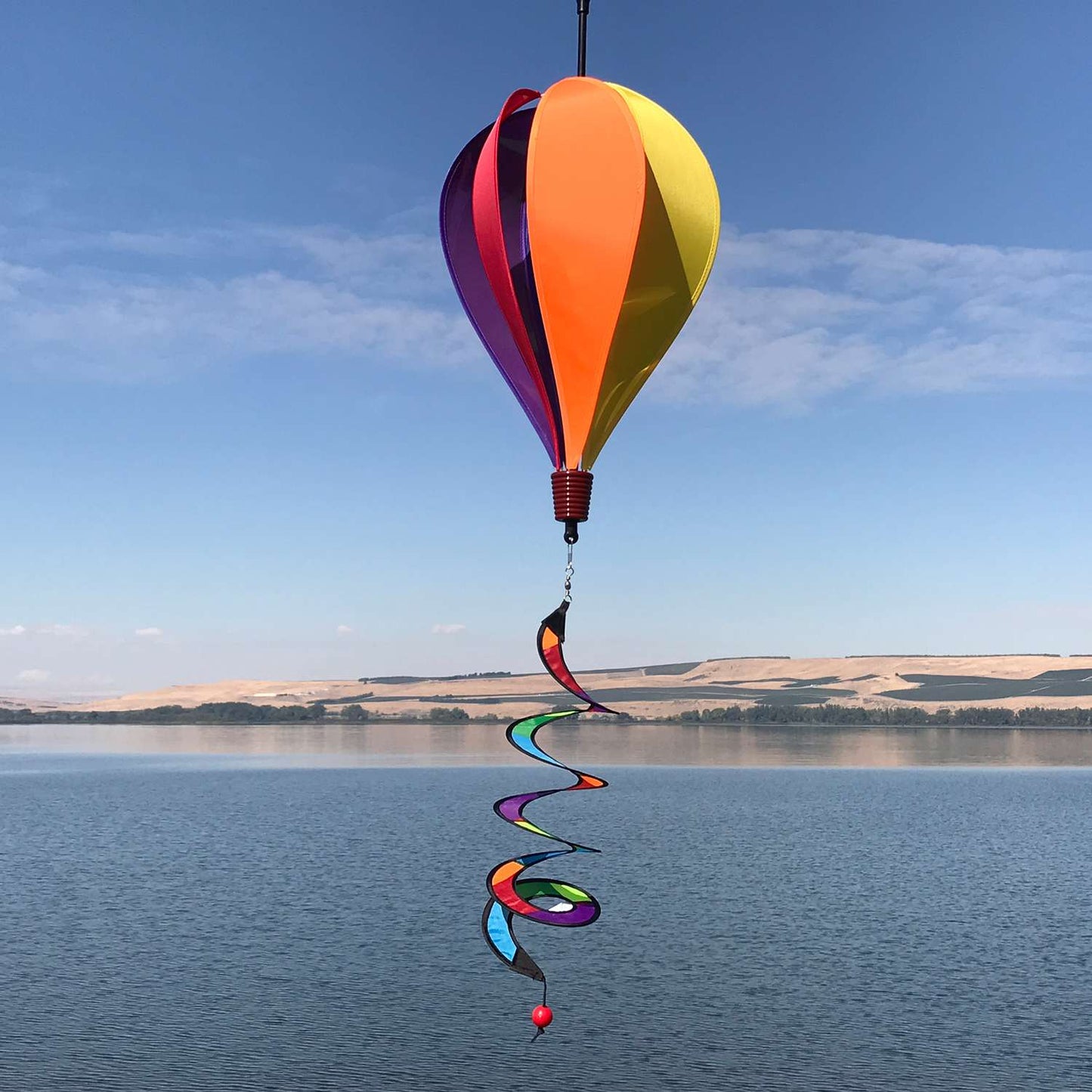  In The Breeze Multicolored Nylon 43 In. H Rainbow Balloon Spinner